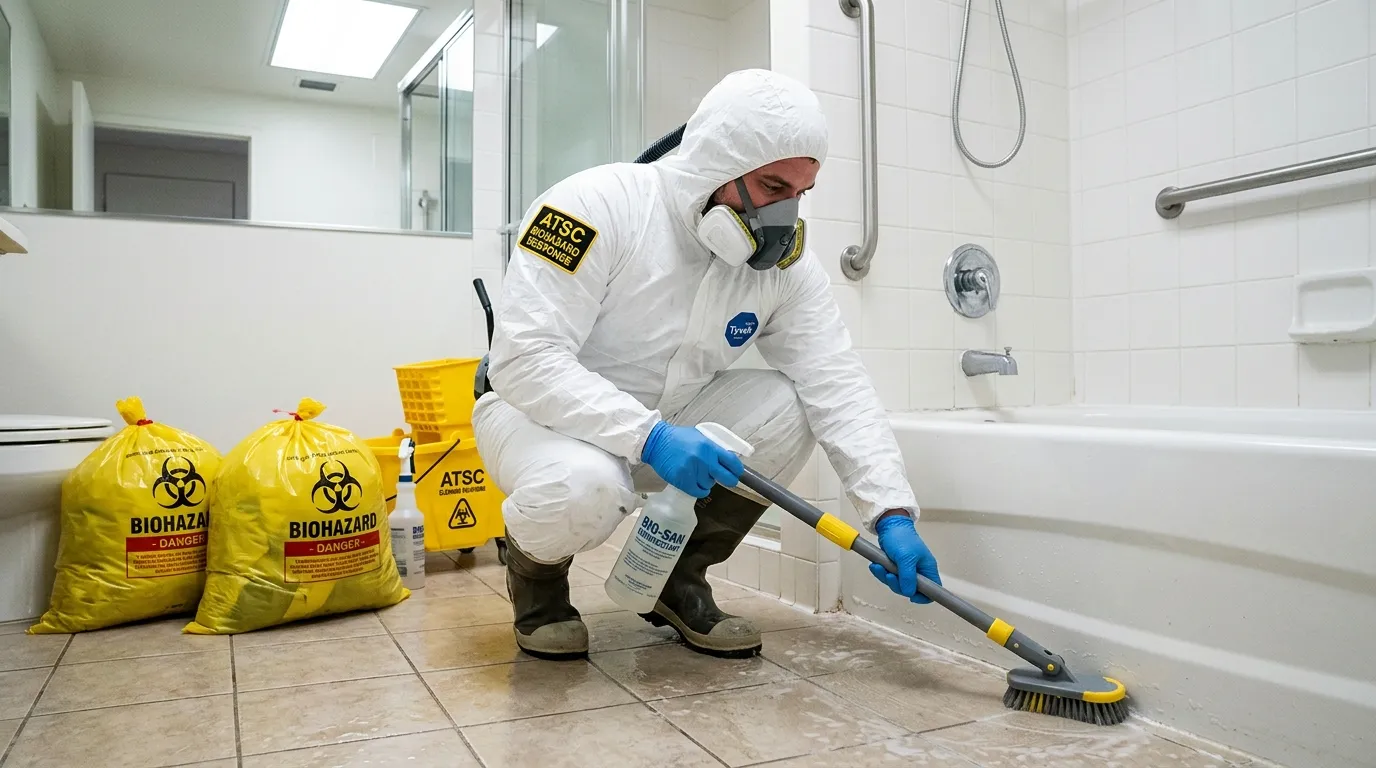 Decontamination equipment deployed for Blood Cleanup in West Scarborough